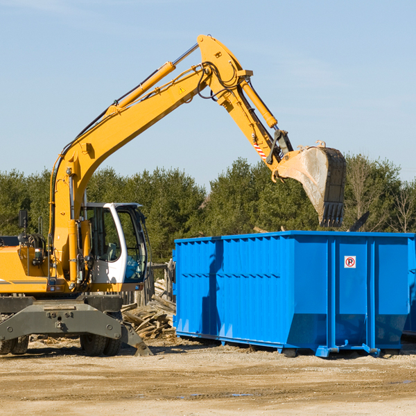 what size residential dumpster rentals are available in Cedar Springs